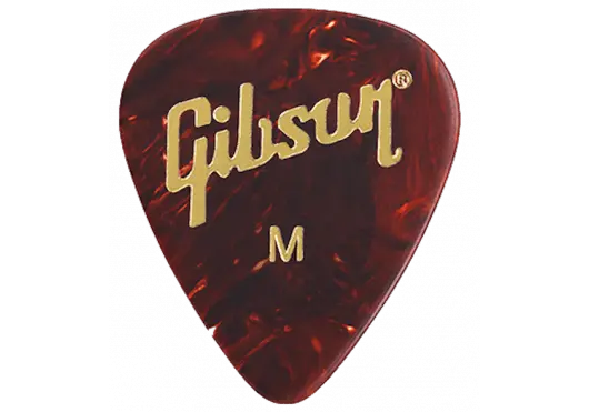 Gibson Accessories AGA APRT12-74M Tortoise Picks, 12 Pack, Medium