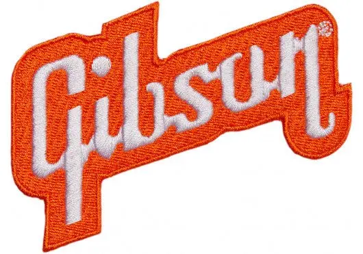 Gibson Accessories AGA GP-ORG Logo Patch, Orange
