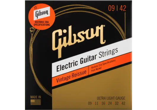 Gibson Accessories AGA SEG-HVR9 Vintage Reissue Electric Guitar Strings