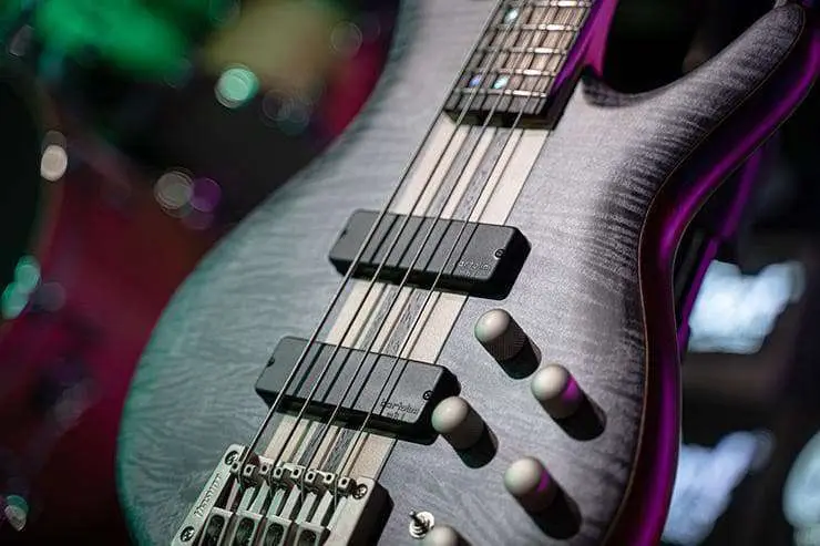 Cort Artisan A4 Plus FMMH Open Pore Blue Black  Bass Guitar - Image 5