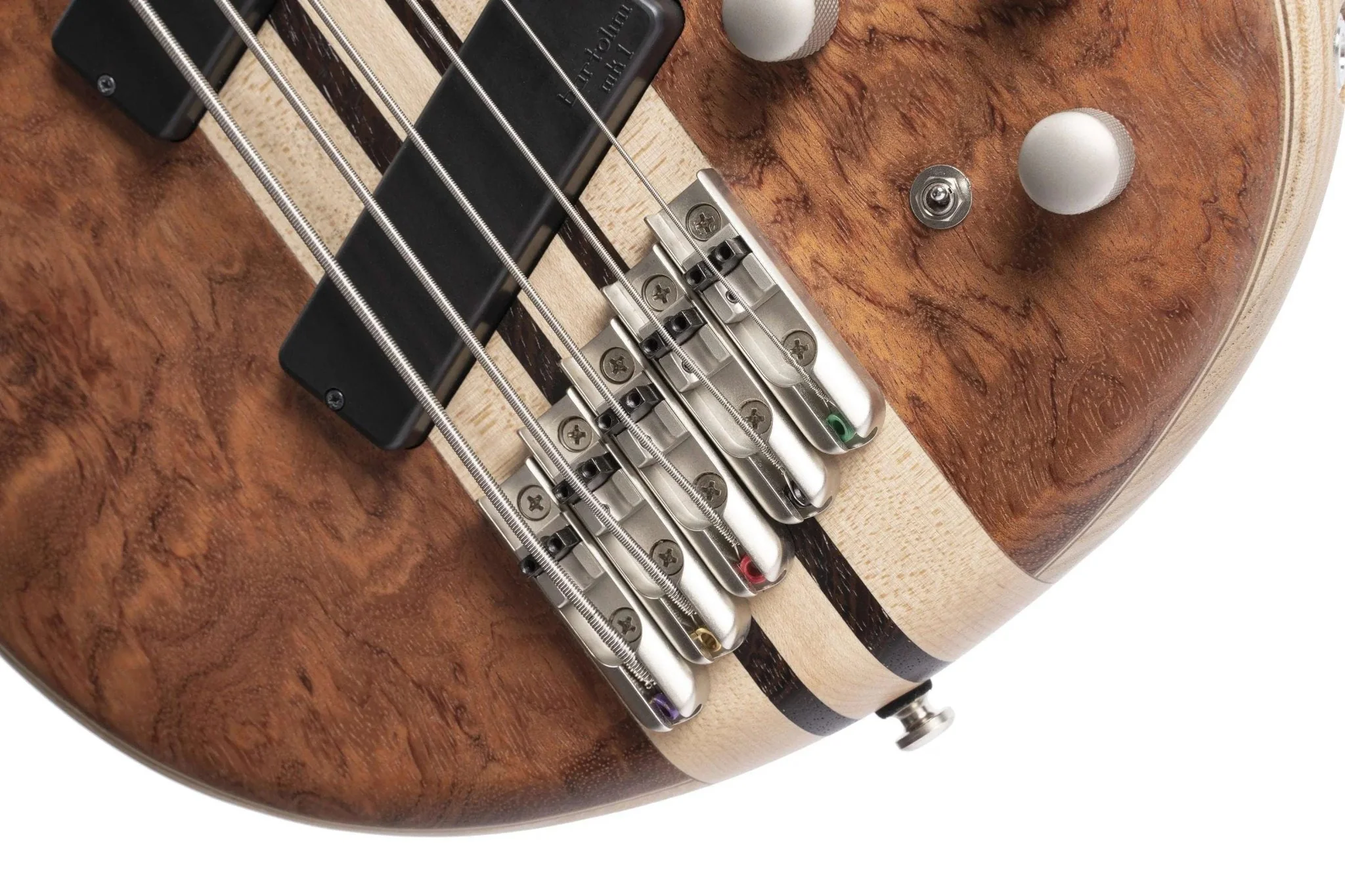 Cort Artisan A5 Beyond Open Pore Bubinga Natural w/case Bass Guitar - Image 10