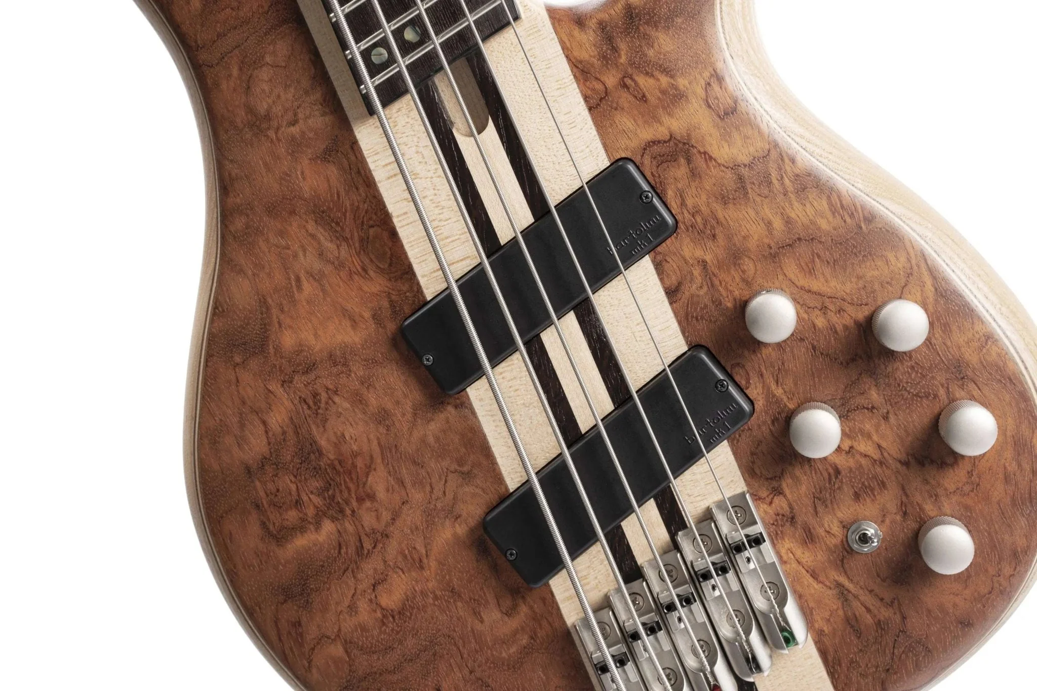 Cort Artisan A5 Beyond Open Pore Bubinga Natural w/case Bass Guitar - Image 9