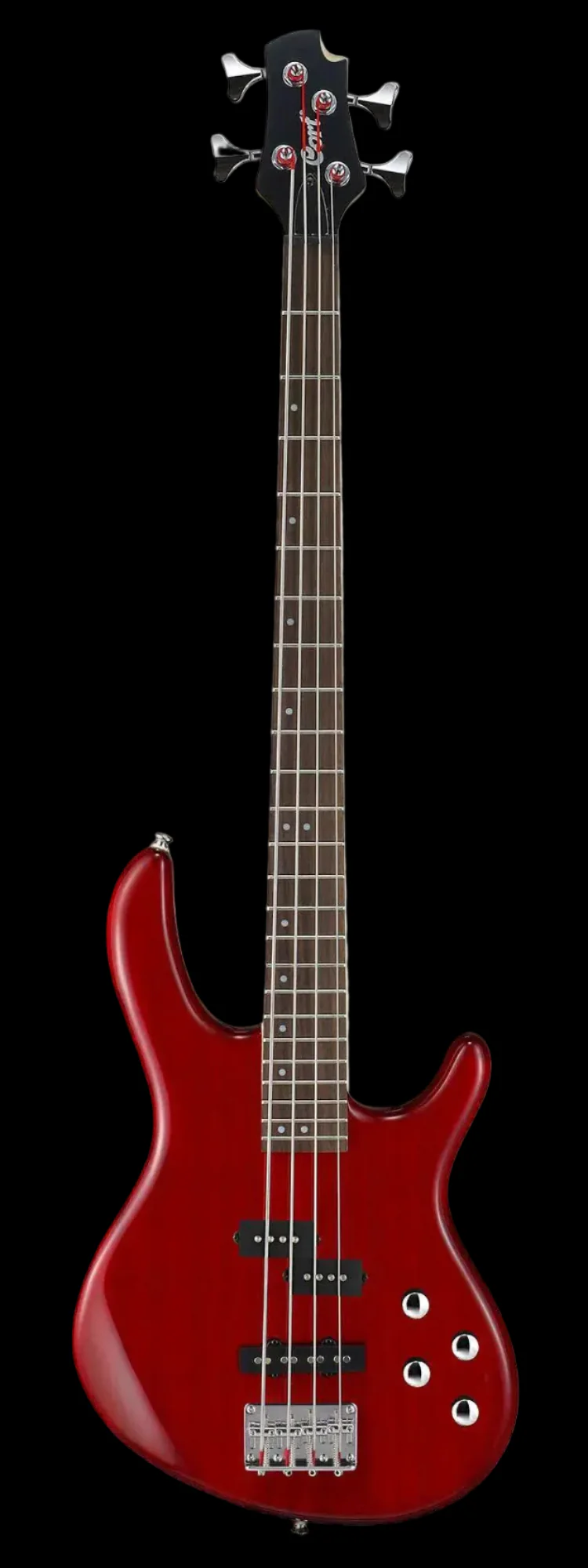 Cort Action Bass Plus Trans Red Bass Guitar - Image 14