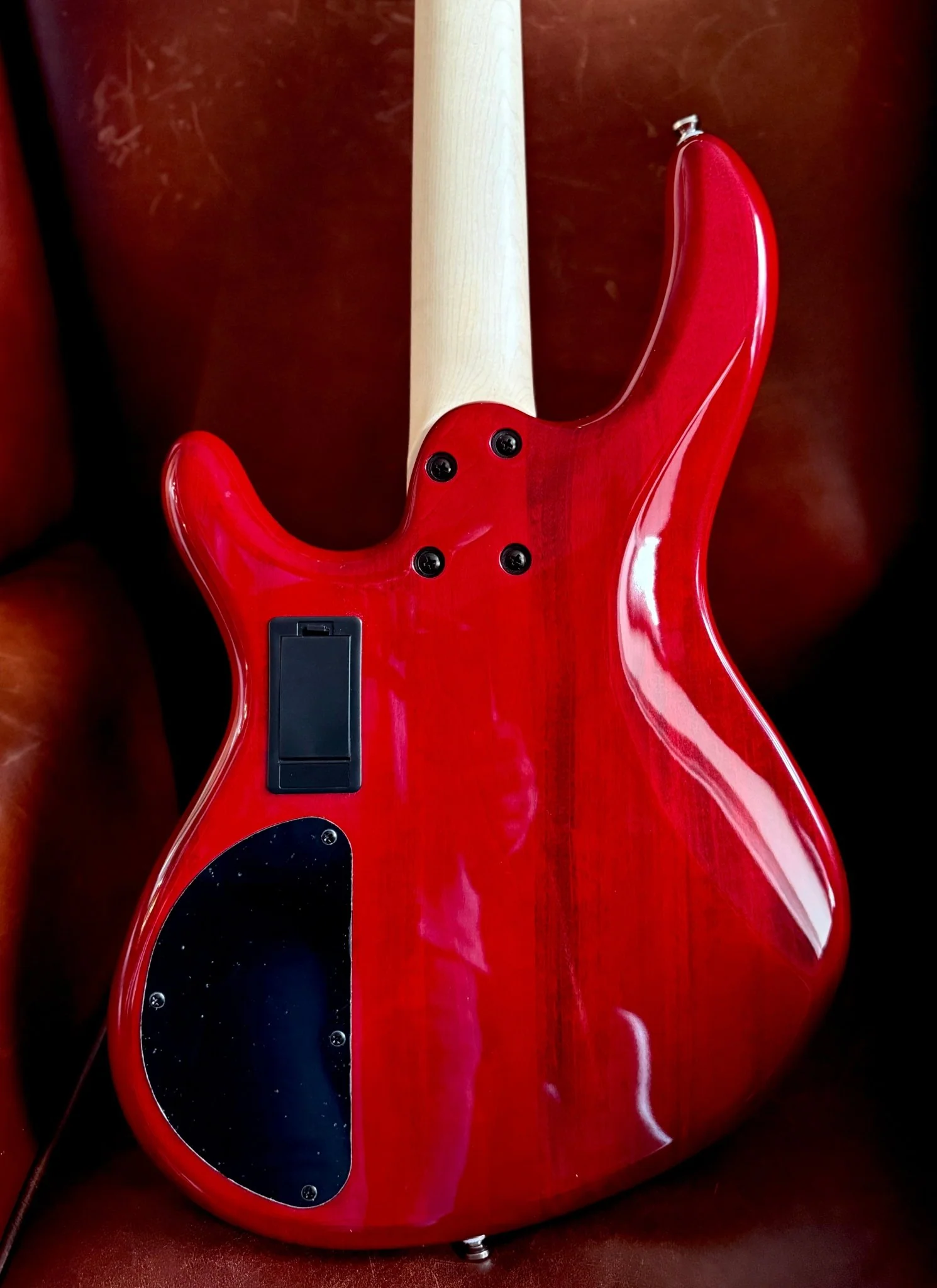 Cort Action Bass Plus Trans Red Bass Guitar - Image 4
