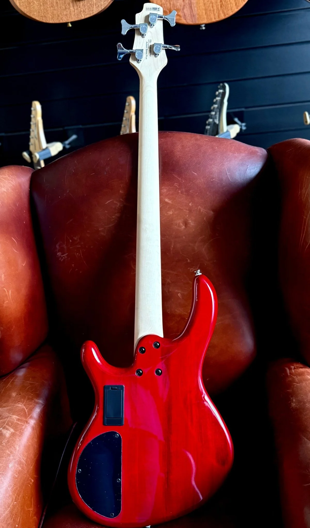 Cort Action Bass Plus Trans Red Bass Guitar - Image 7