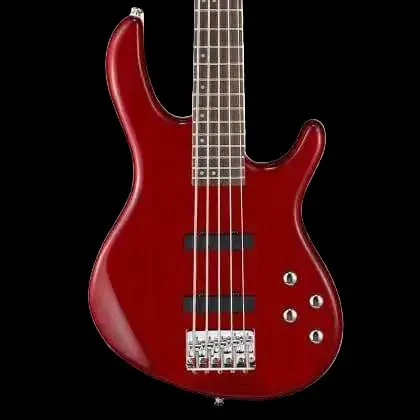 Cort Action Bass V Plus Trans Red Bass Guitar - Image 2