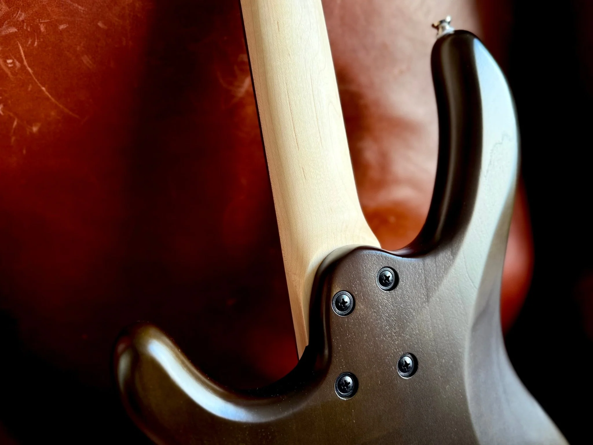 Cort Action Bass PJ Open Pore Walnut Bass Guitar - Image 3