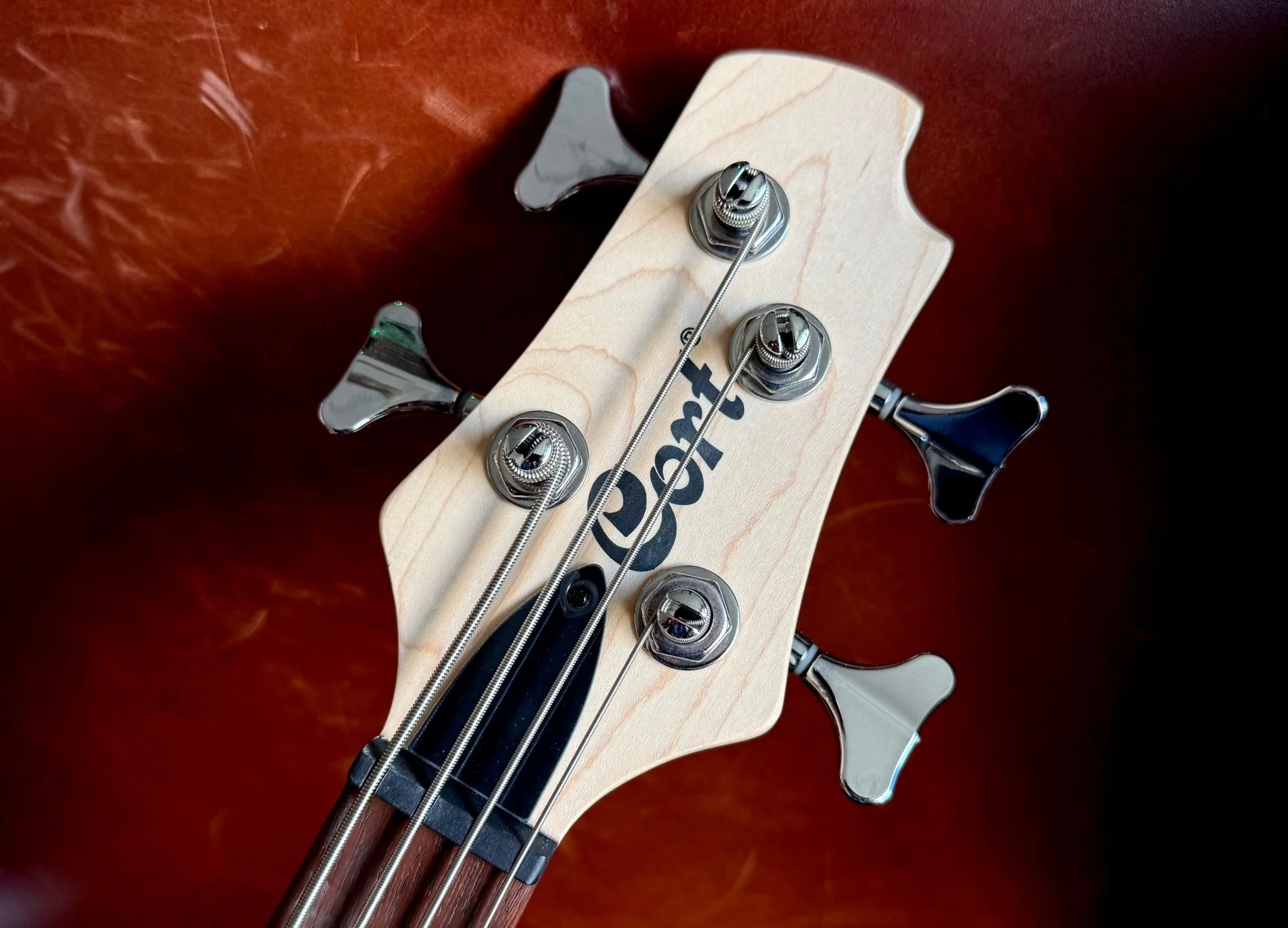 Cort Action Bass PJ Open Pore Walnut Bass Guitar - Image 4