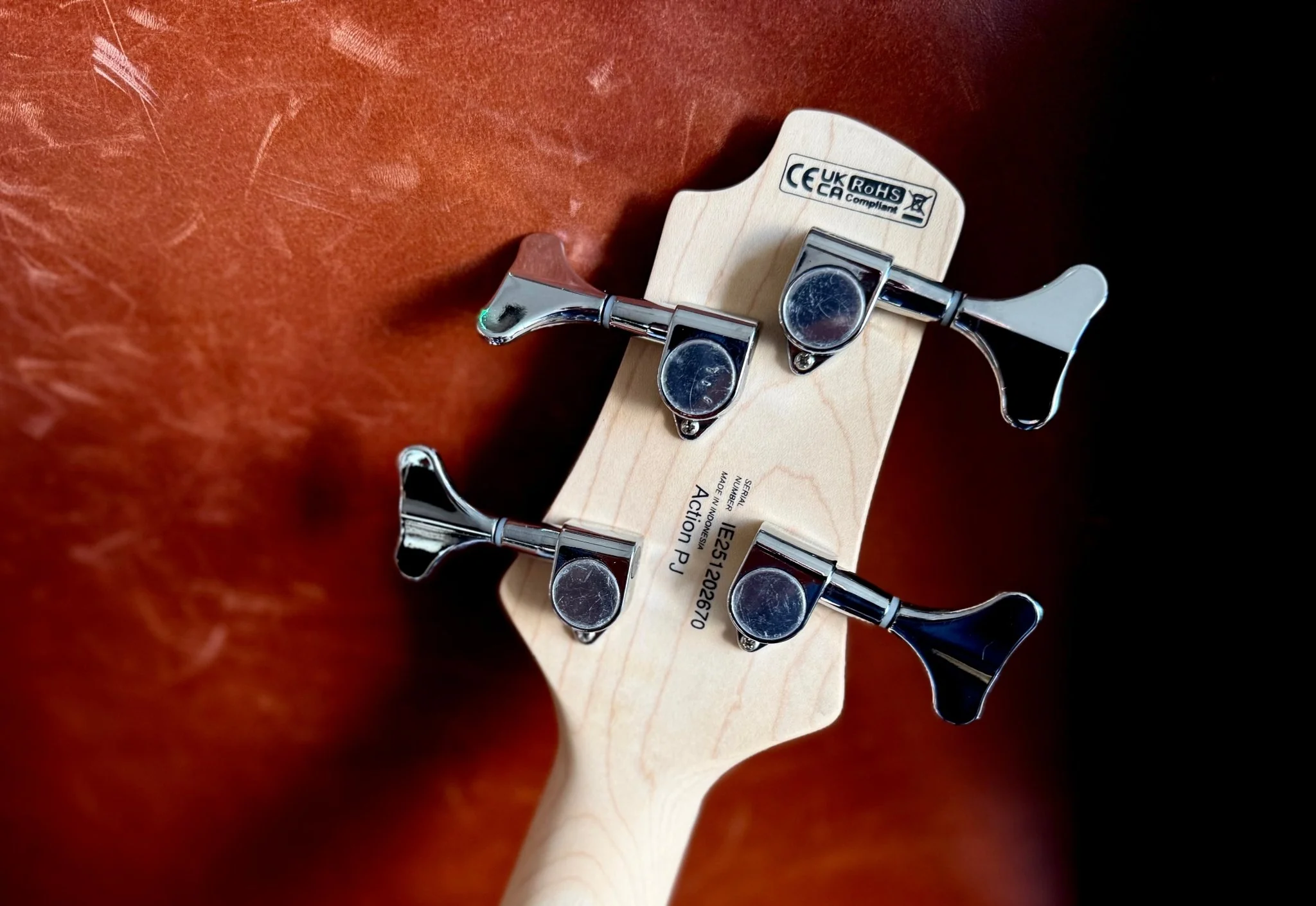 Cort Action Bass PJ Open Pore Walnut Bass Guitar - Image 5