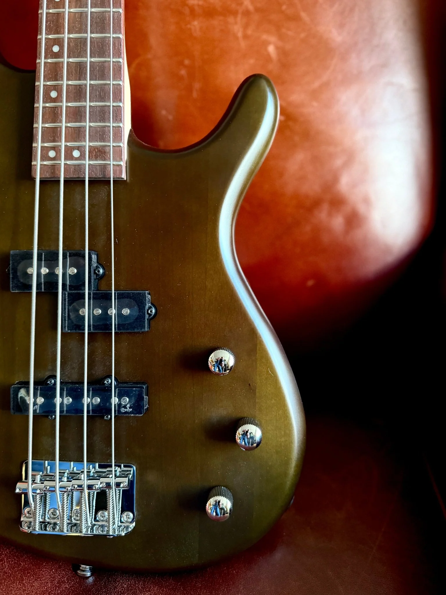 Cort Action Bass PJ Open Pore Walnut Bass Guitar - Image 6