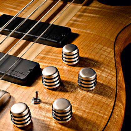 Cort Artisan A4 Plus FMMH, Open Pore Black Cherry Bass Guitar - Image 10