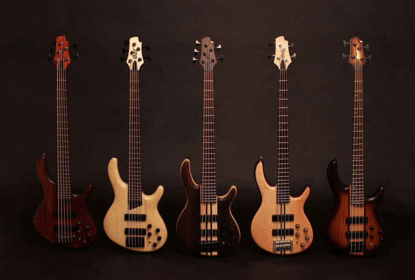 Cort Artisan A4 Plus FMMH, Open Pore Black Cherry Bass Guitar - Image 14