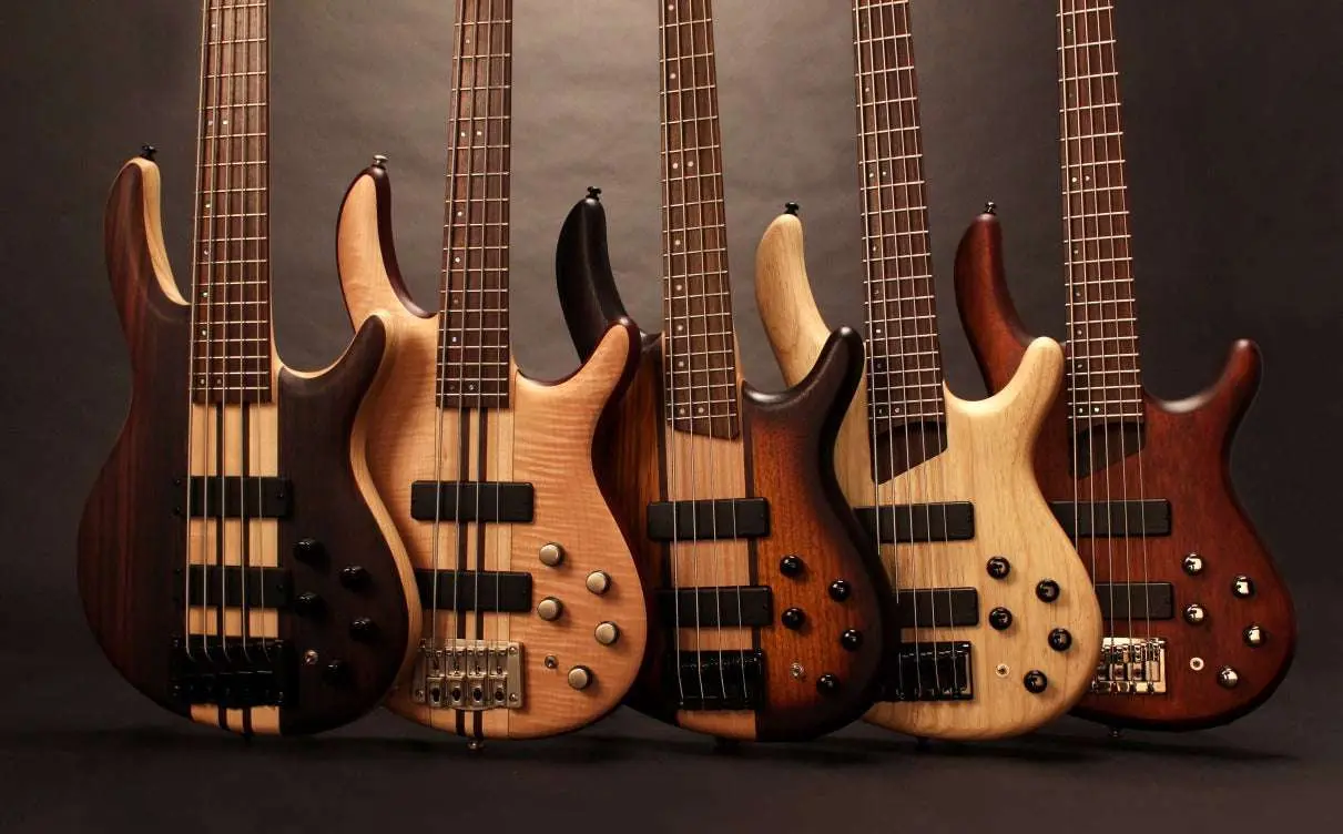 Cort Artisan A4 Plus FMMH, Open Pore Black Cherry Bass Guitar - Image 17