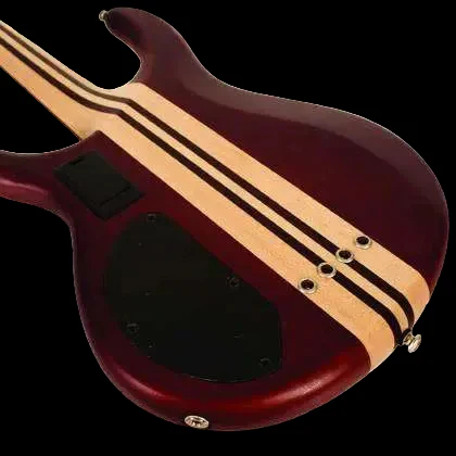 Cort Artisan A4 Plus FMMH, Open Pore Black Cherry Bass Guitar - Image 2