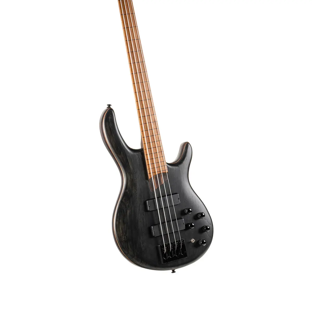 Cort B4 Element FL, Fretless Trans Black Bass Guitar - Image 3