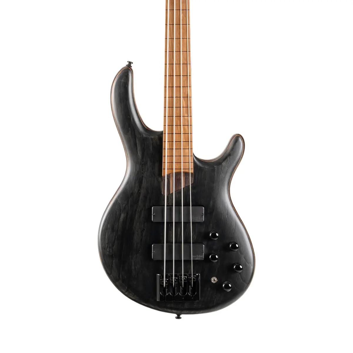 Cort B4 Element FL, Fretless Trans Black Bass Guitar - Image 4