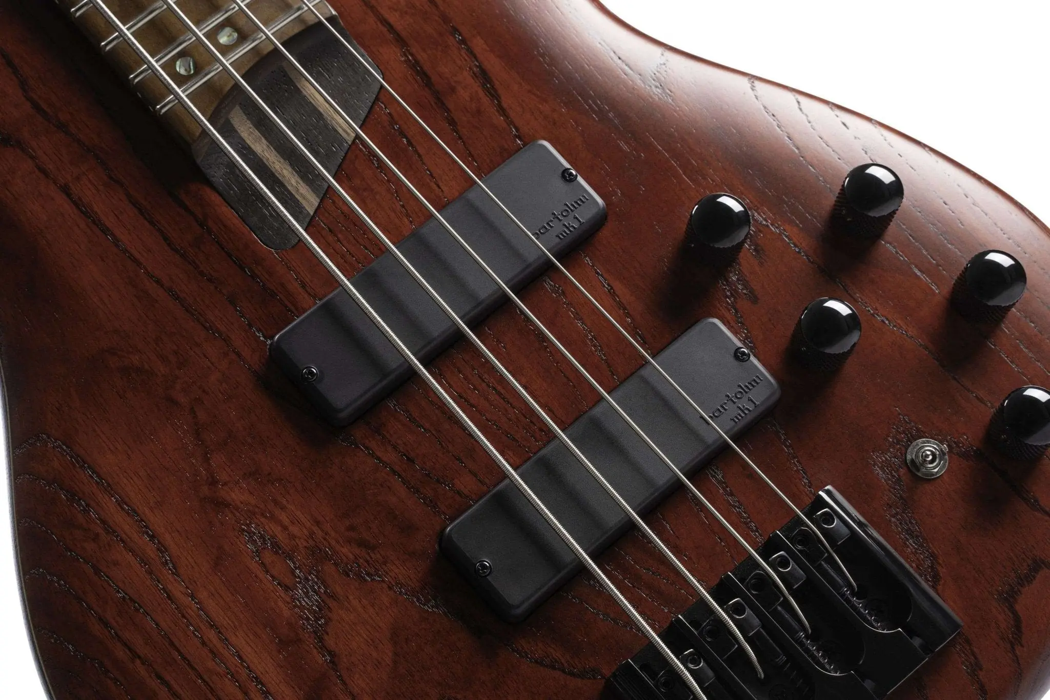 Cort B4 Element, Open Pore Burgundy Red  Bass Guitar - Image 11