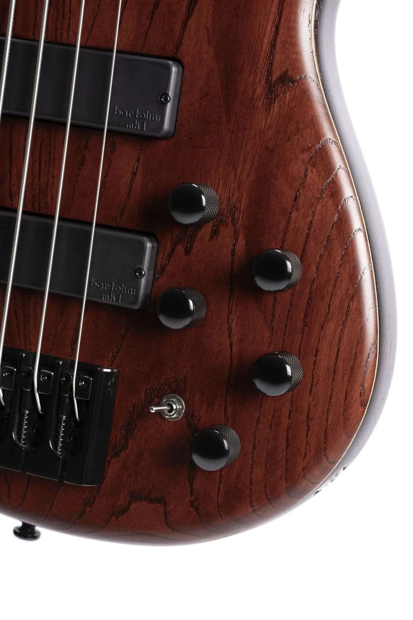 Cort B4 Element, Open Pore Burgundy Red  Bass Guitar - Image 12