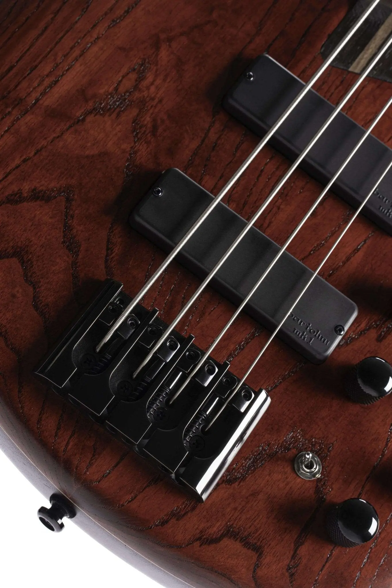 Cort B4 Element, Open Pore Burgundy Red  Bass Guitar - Image 6