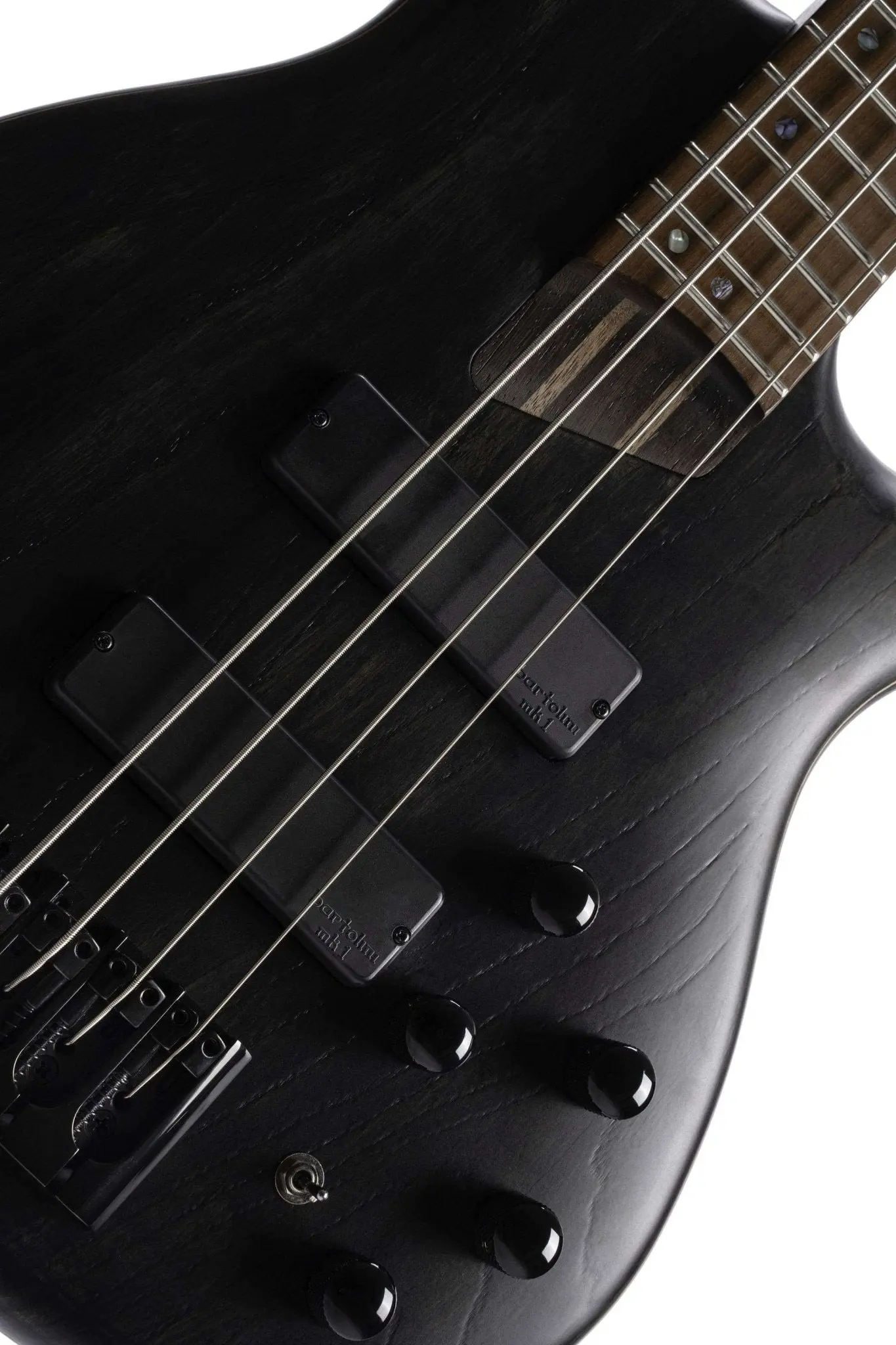 Cort B4 Element, Open Pore Trans Black Bass Guitar - Image 2