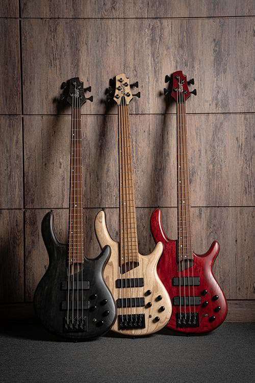 Cort B5 Element Open Pore Trans Black Bass Guitar - Image 35