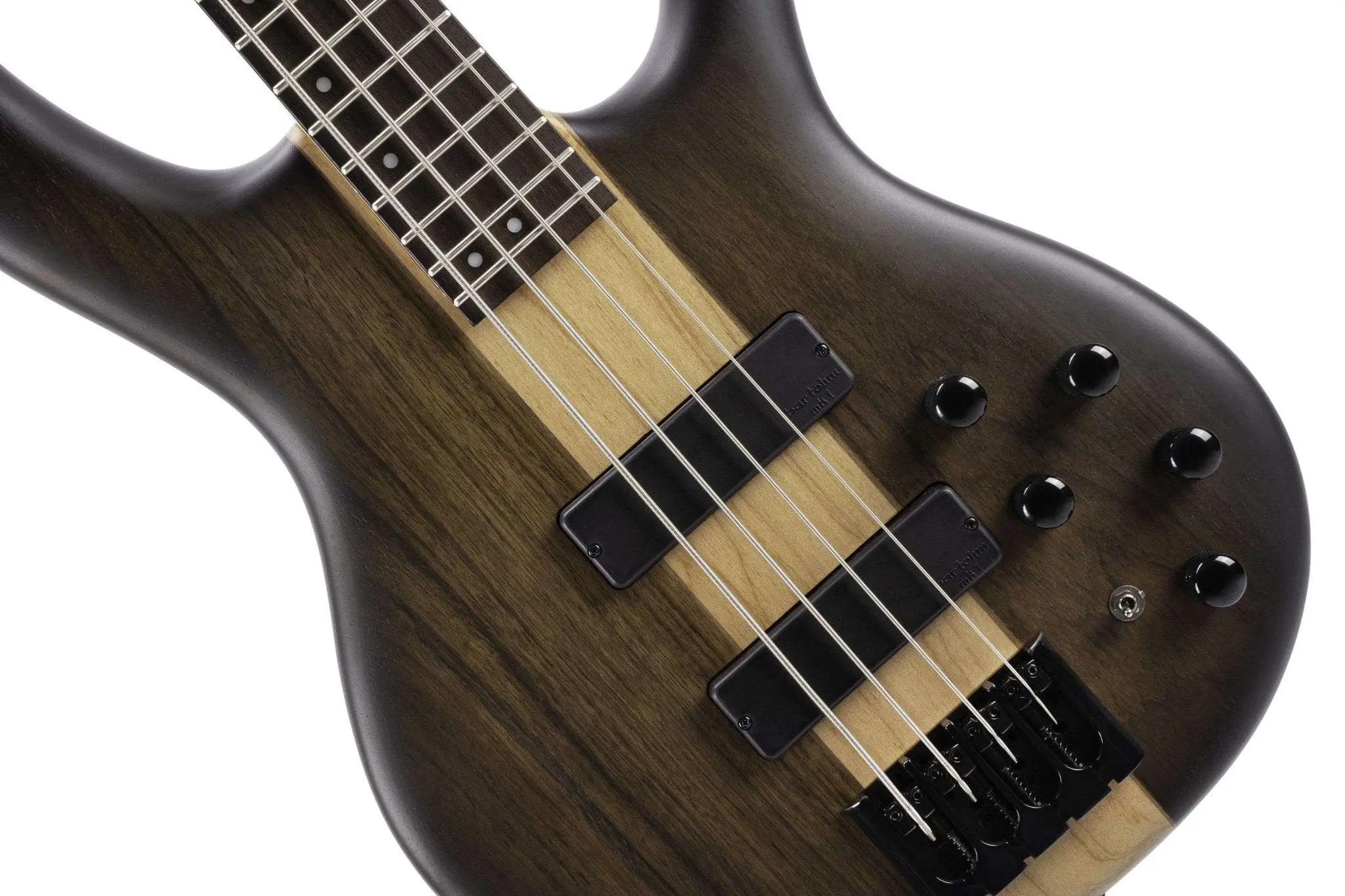 Cort Artisan C4 Plus OVMH Antique Brown Burst Bass Guitar - Image 14