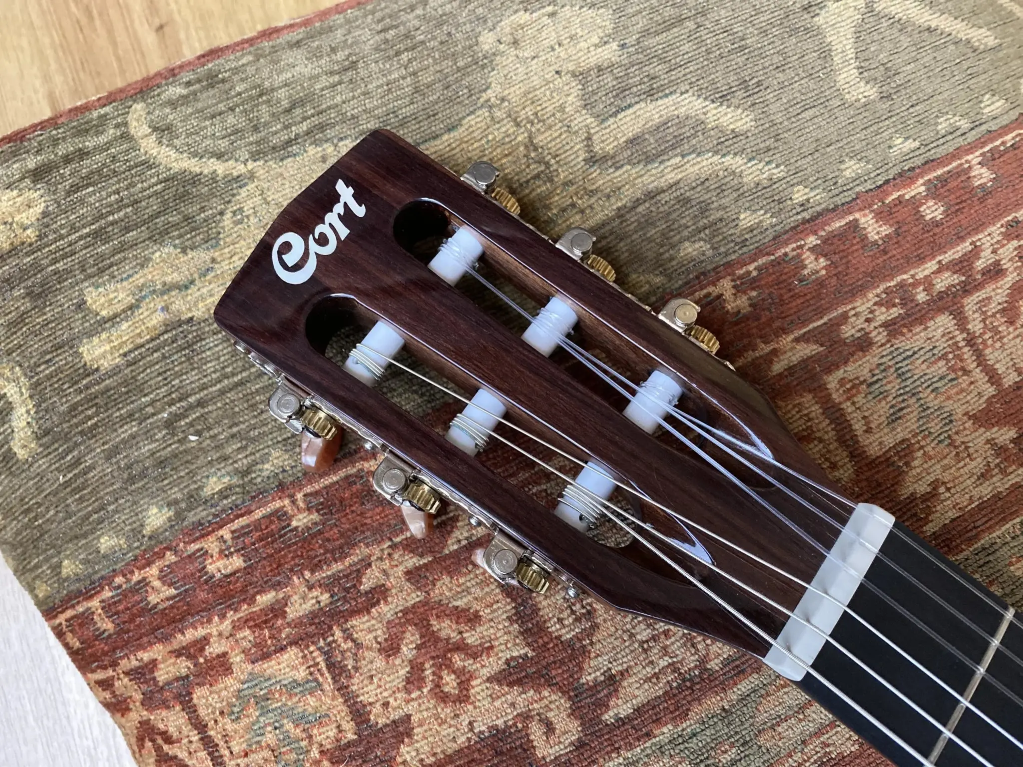 Cort CEC7, Slimline Electro Acoustic Nylon Guitar - Image 13