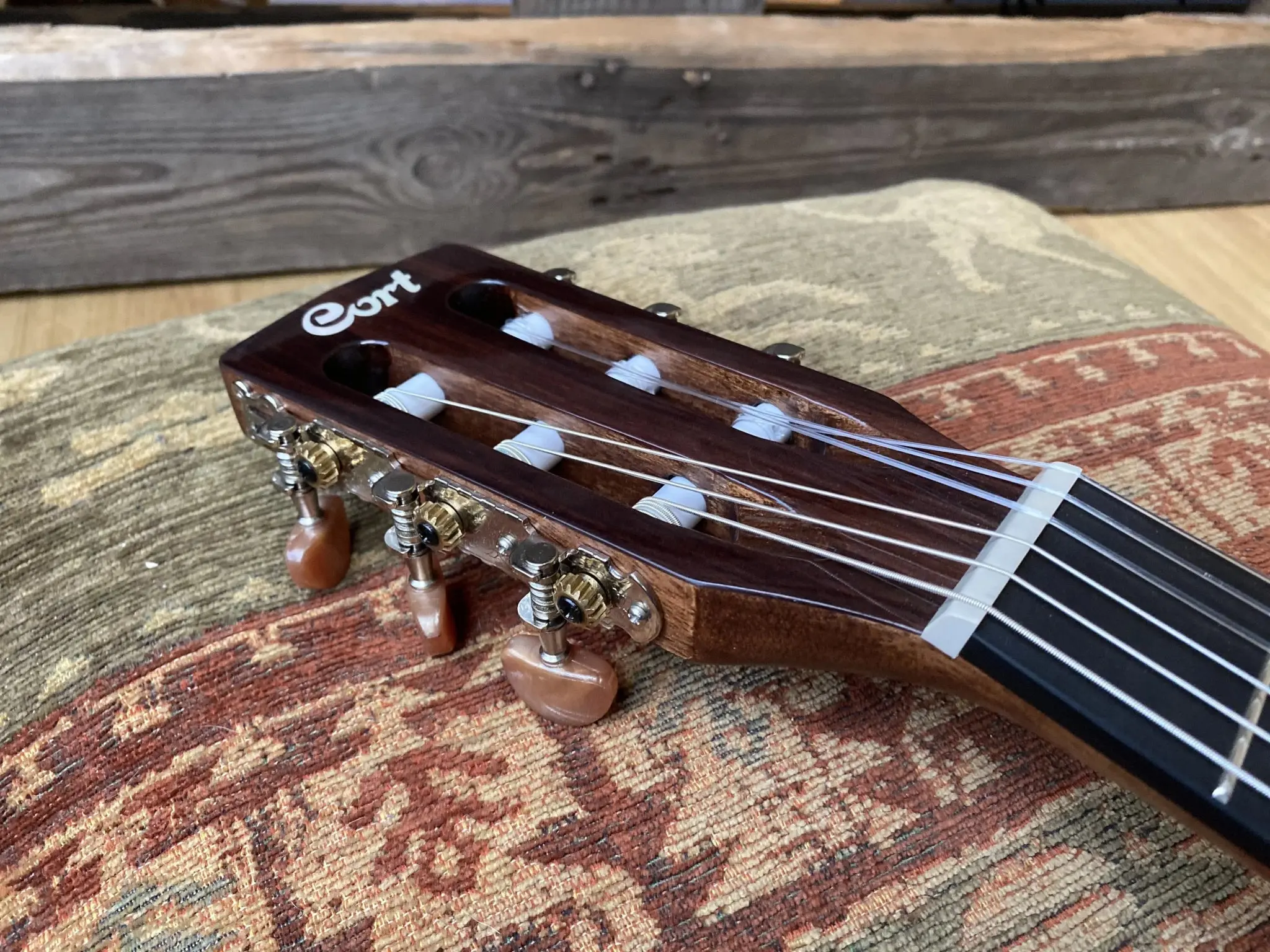Cort CEC7, Slimline Electro Acoustic Nylon Guitar - Image 14