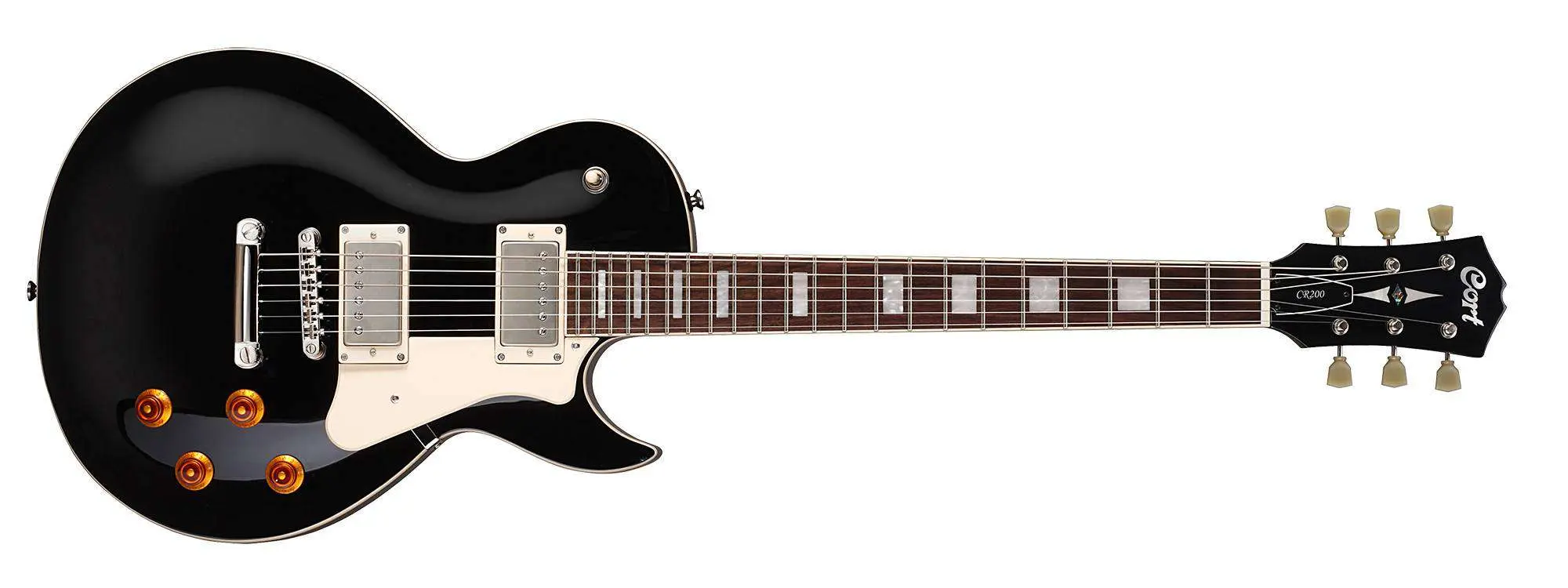 Cort CR200 Black Electric Guitar - Image 3