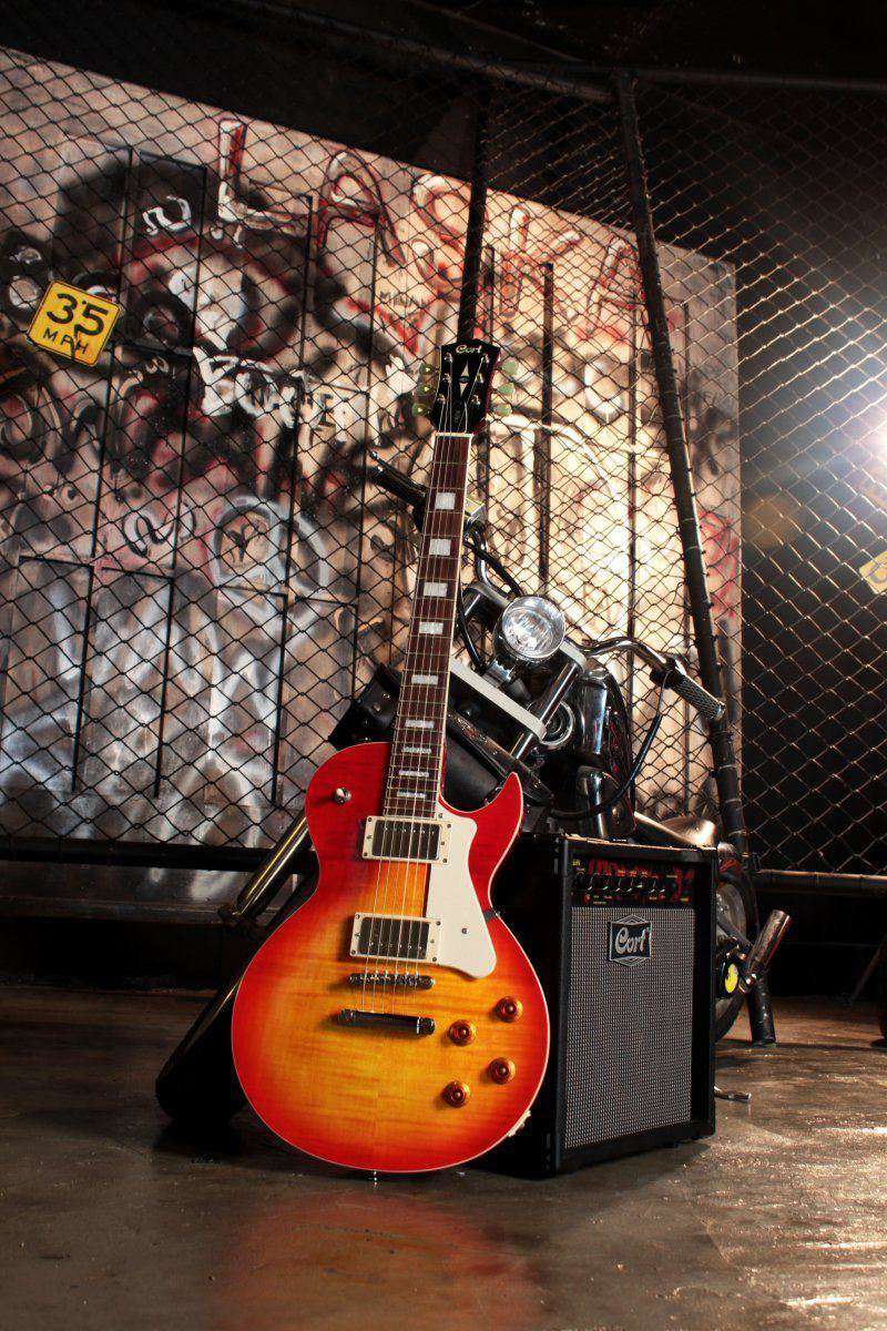Cort CR250 Black Electric Guitar - Image 12