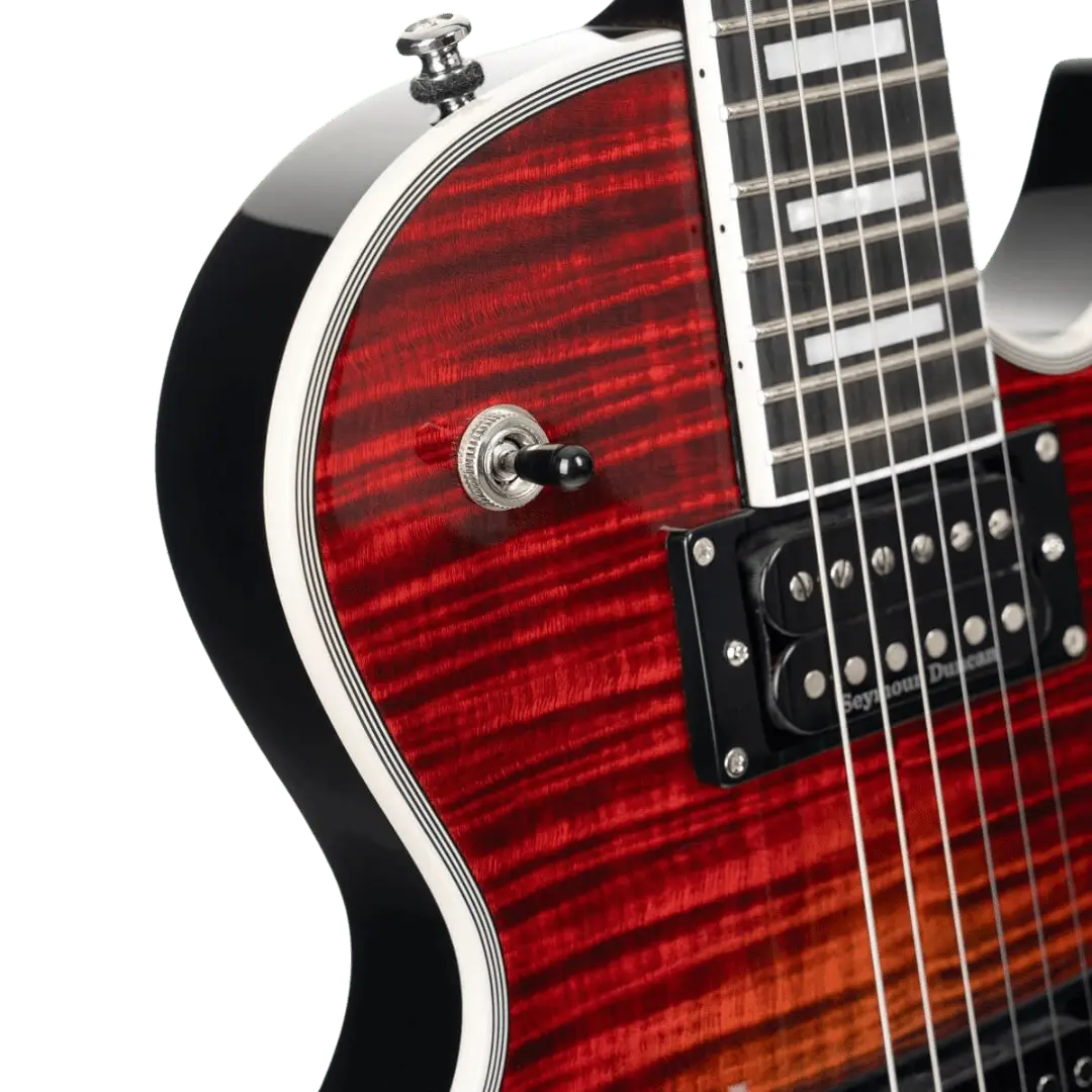 Cort CR300 Deluxe Flaming Burst Electric Guitar - Image 23