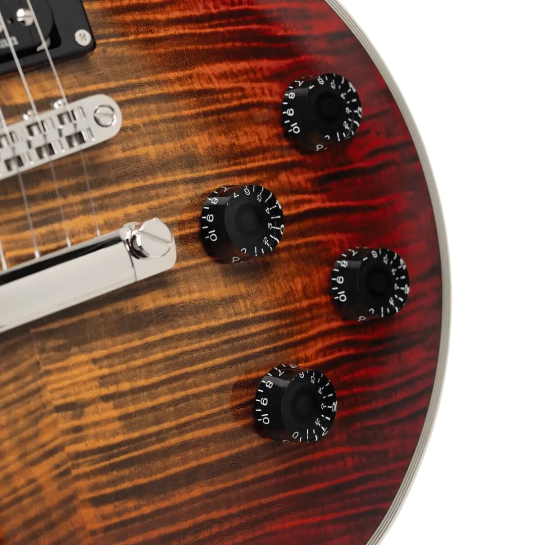Cort CR300 Deluxe Flaming Burst Electric Guitar - Image 24