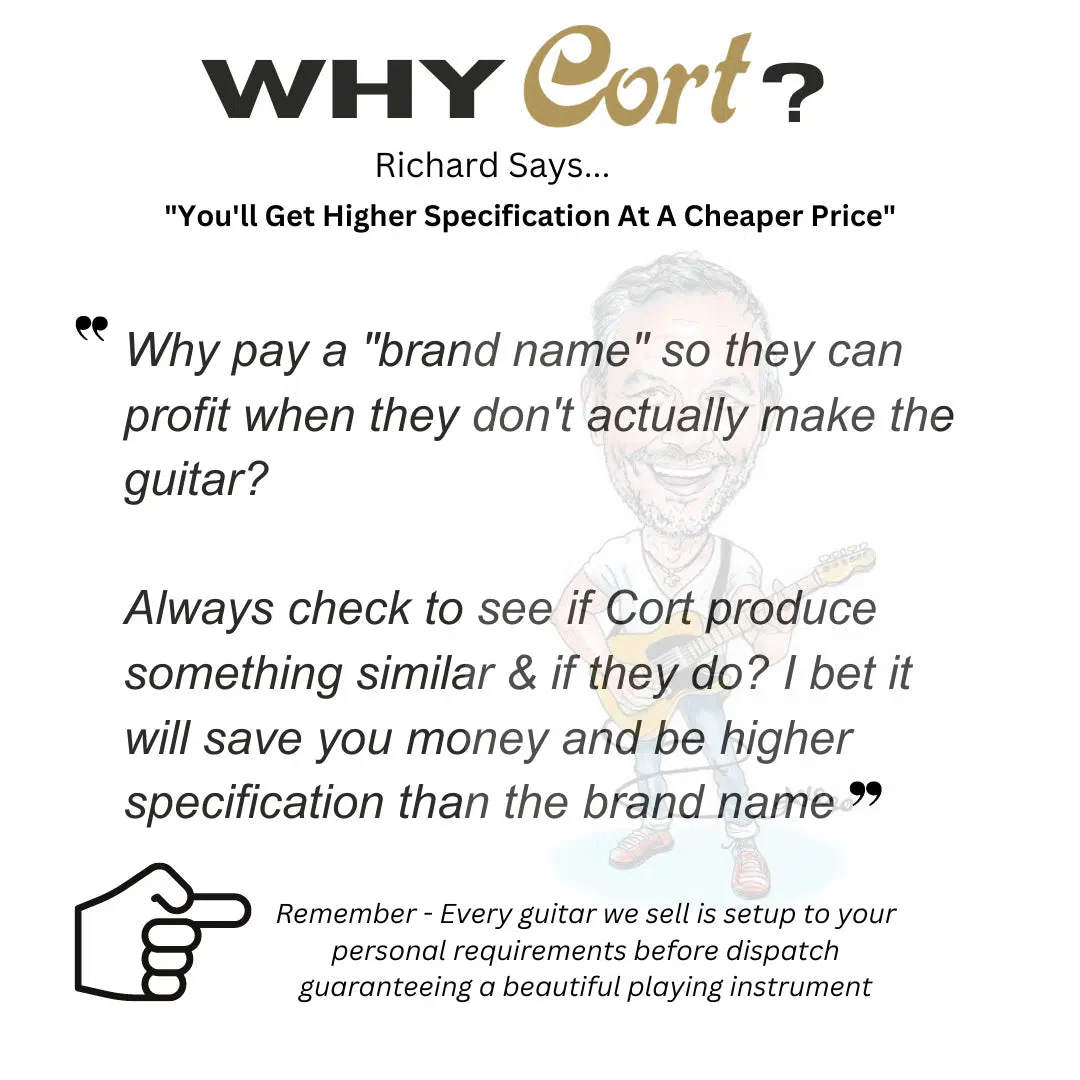 Cort Earth 100 SSF Electro Acoustic Guitar - Image 6
