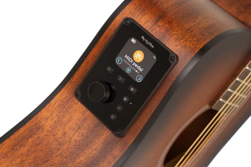 Cort EARTH-HV-GO-OP Earth Go, Open Pore Brown Burst, Smart Acoustic Guitar w'Hyvibe & Solid Spruce Top w' £225 Custom Pro Setup Package Included - Image 2