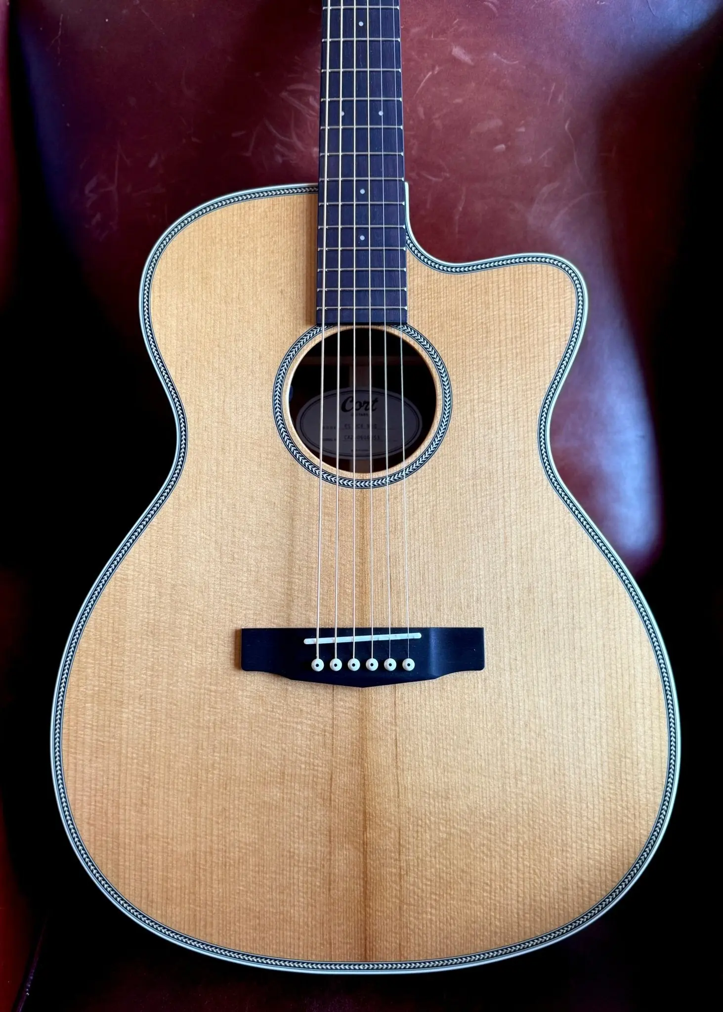 Cort ESSENCE-OC4 NSG Electro Acoustic Guitar - Image 16