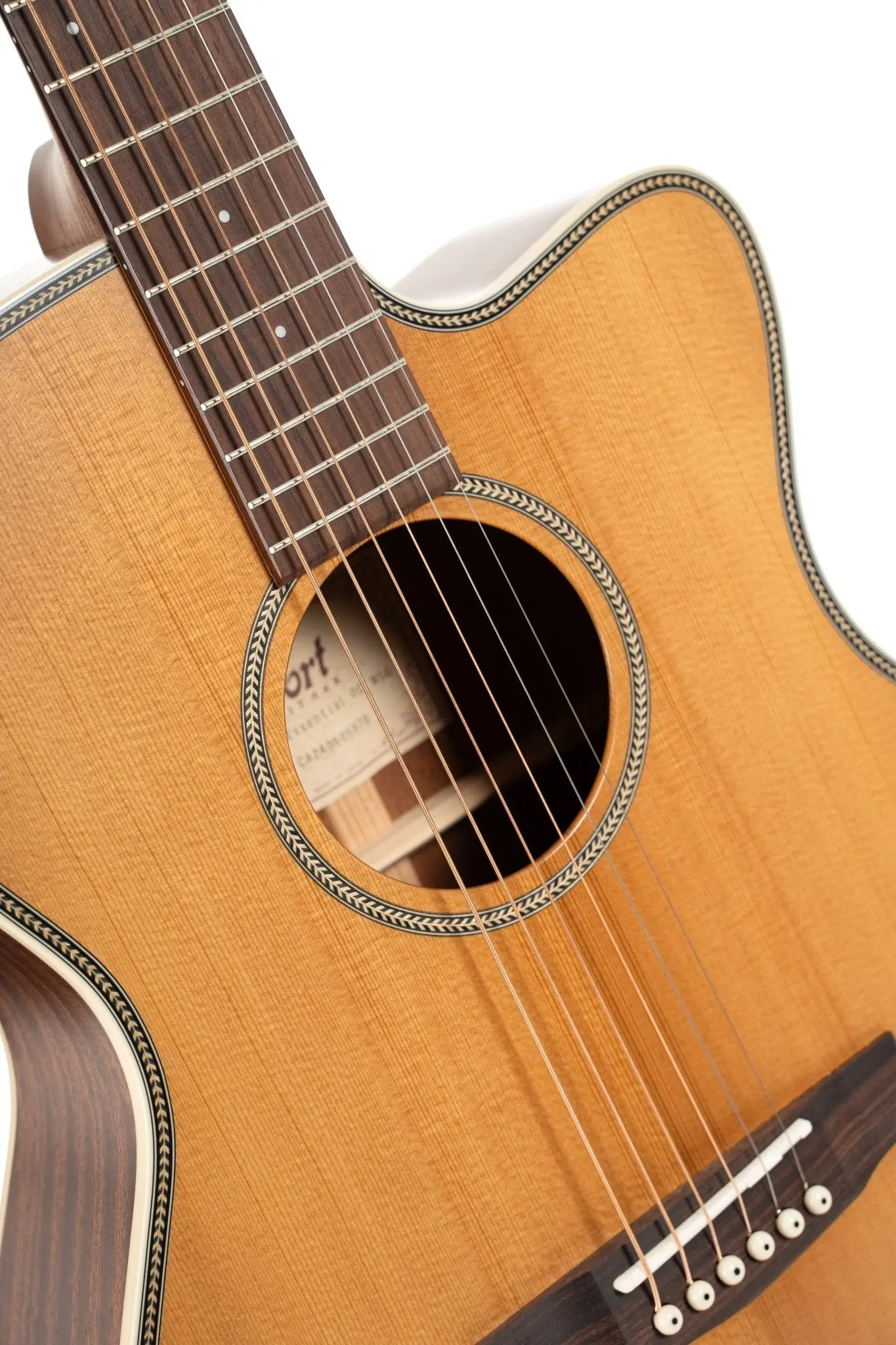 Cort ESSENCE-OC4 NSG Electro Acoustic Guitar - Image 20