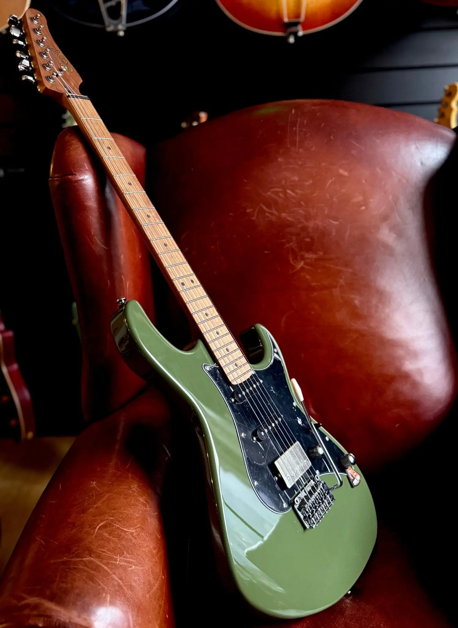Cort G250 SE Olive Dark Green w'£225 Custom Pro Setup Package - Image 10