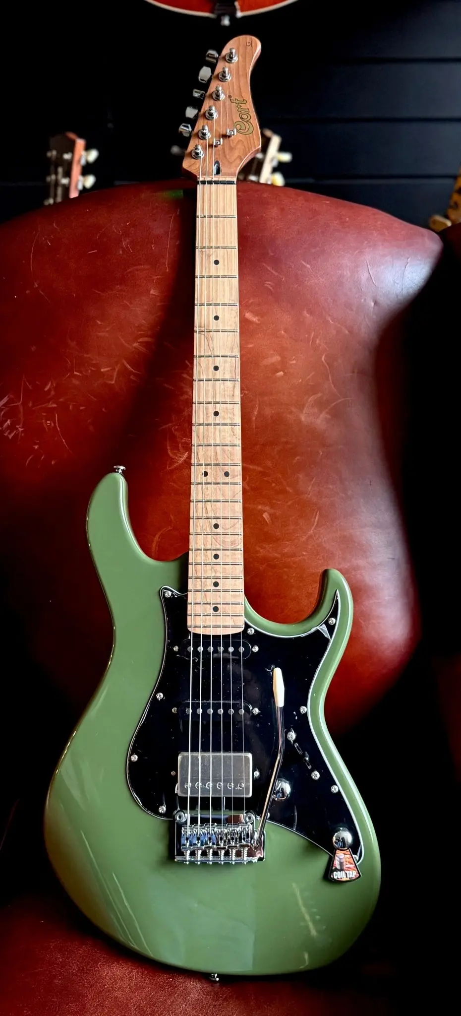 Cort G250 SE Olive Dark Green w'£225 Custom Pro Setup Package - Image 14