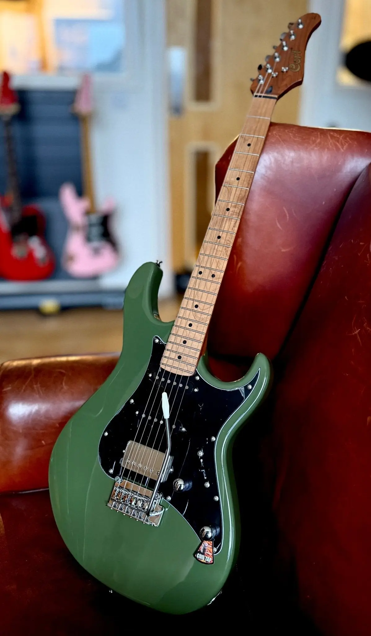 Cort G250 SE Olive Dark Green w'£225 Custom Pro Setup Package - Image 8