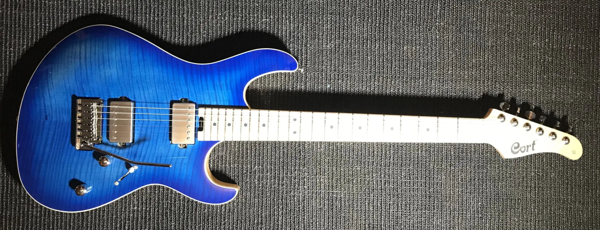 Cort G290 FAT II Bright Blue Burst Electric Guitar - Image 10