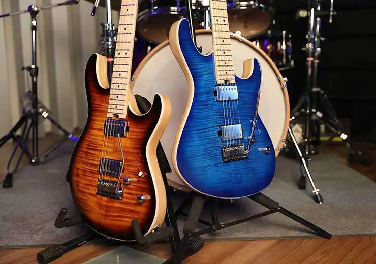Cort G290 FAT II Bright Blue Burst Electric Guitar - Image 20