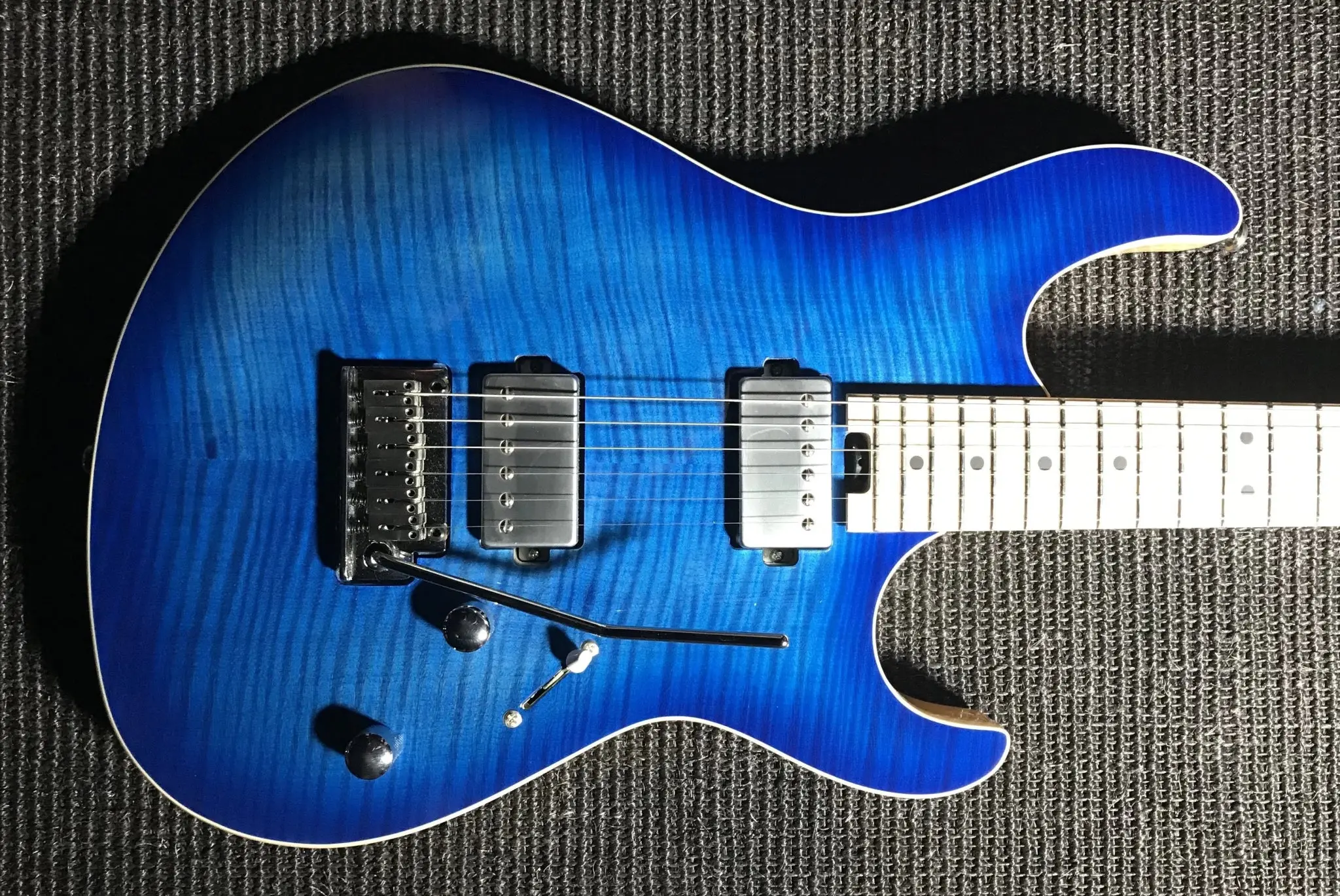 Cort G290 FAT II Bright Blue Burst Electric Guitar - Image 8