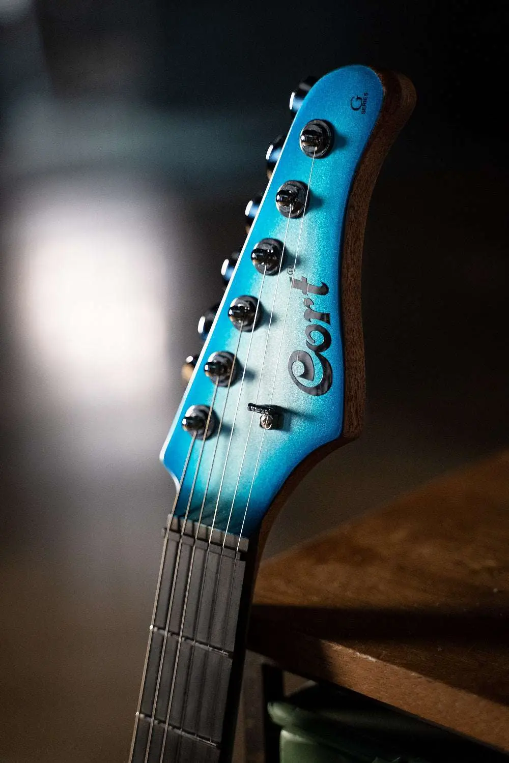 Cort G300 Glam Polar Ice Metallic Blue Electric Guitar - Image 9