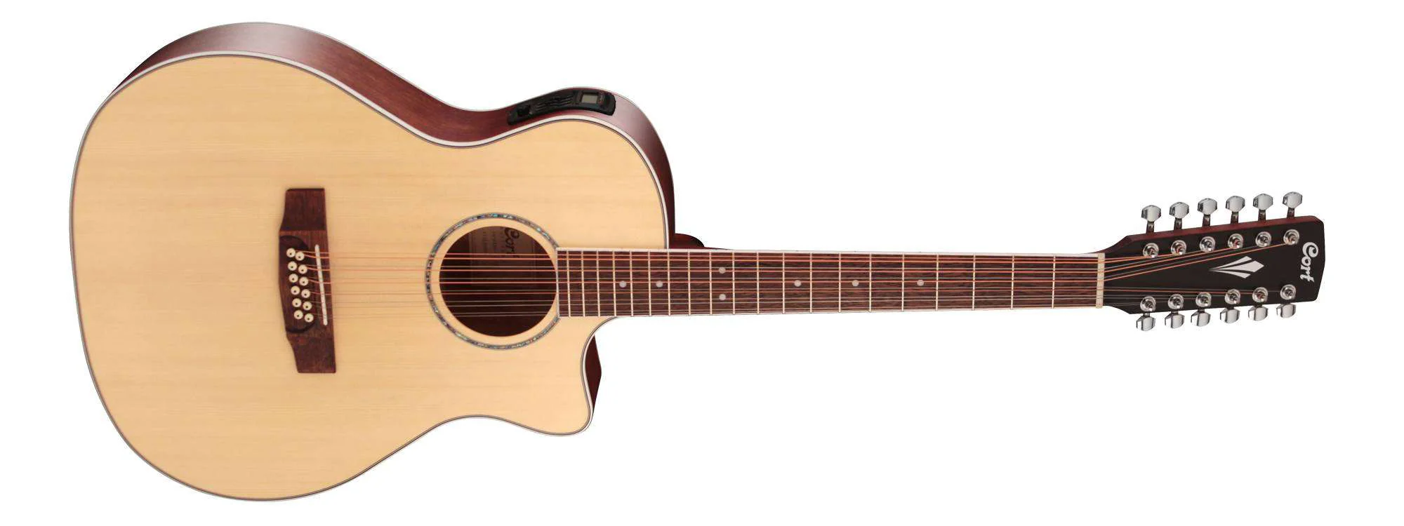 Cort GA MEDX 12 Open Pore 12 String Electro Acoustic Guitar With £225 Custom Pro Setup For Perfect Playability - Image 3