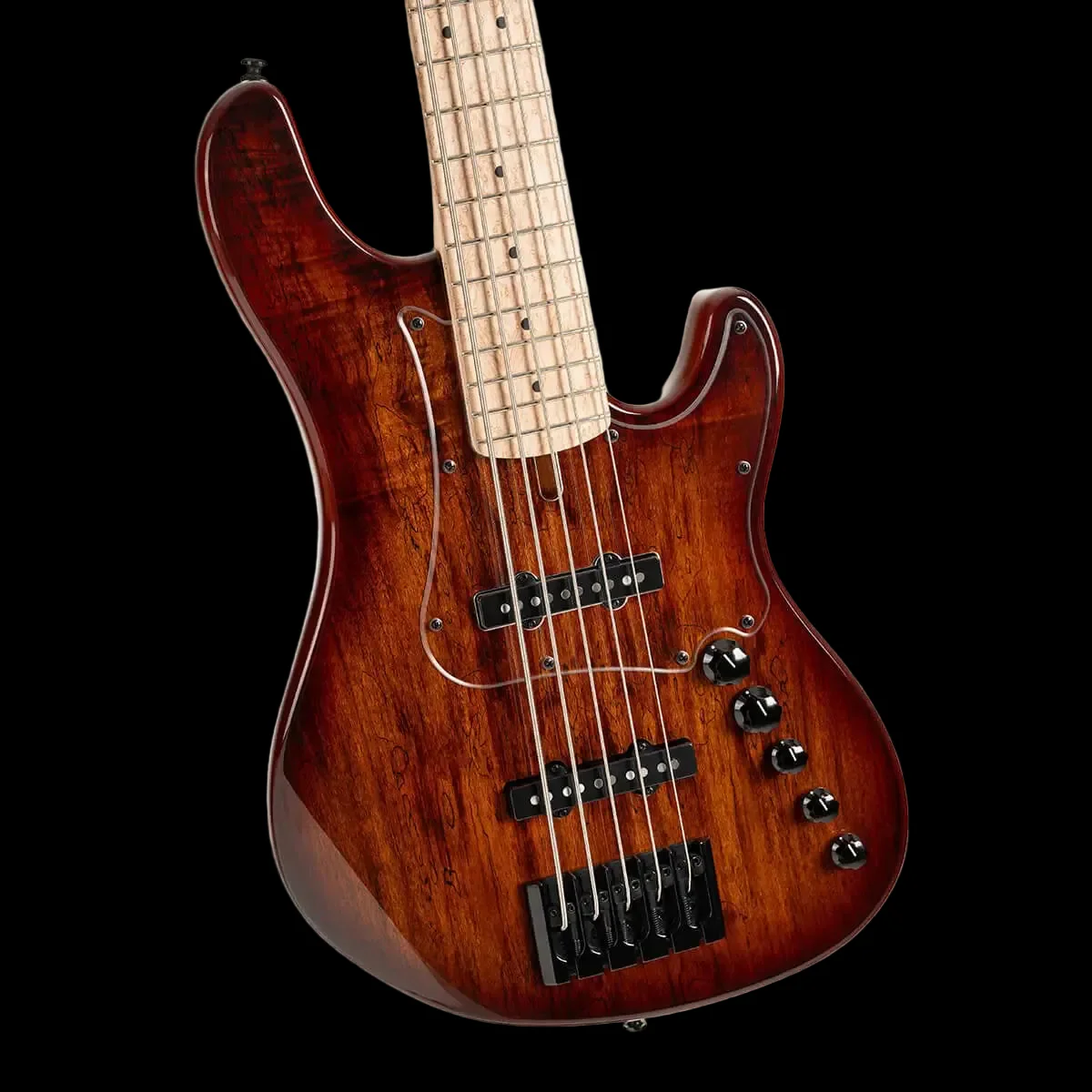 Cort GB-Fusion 5 Antique Brown Burst w/bag  Bass Guitar - Image 3