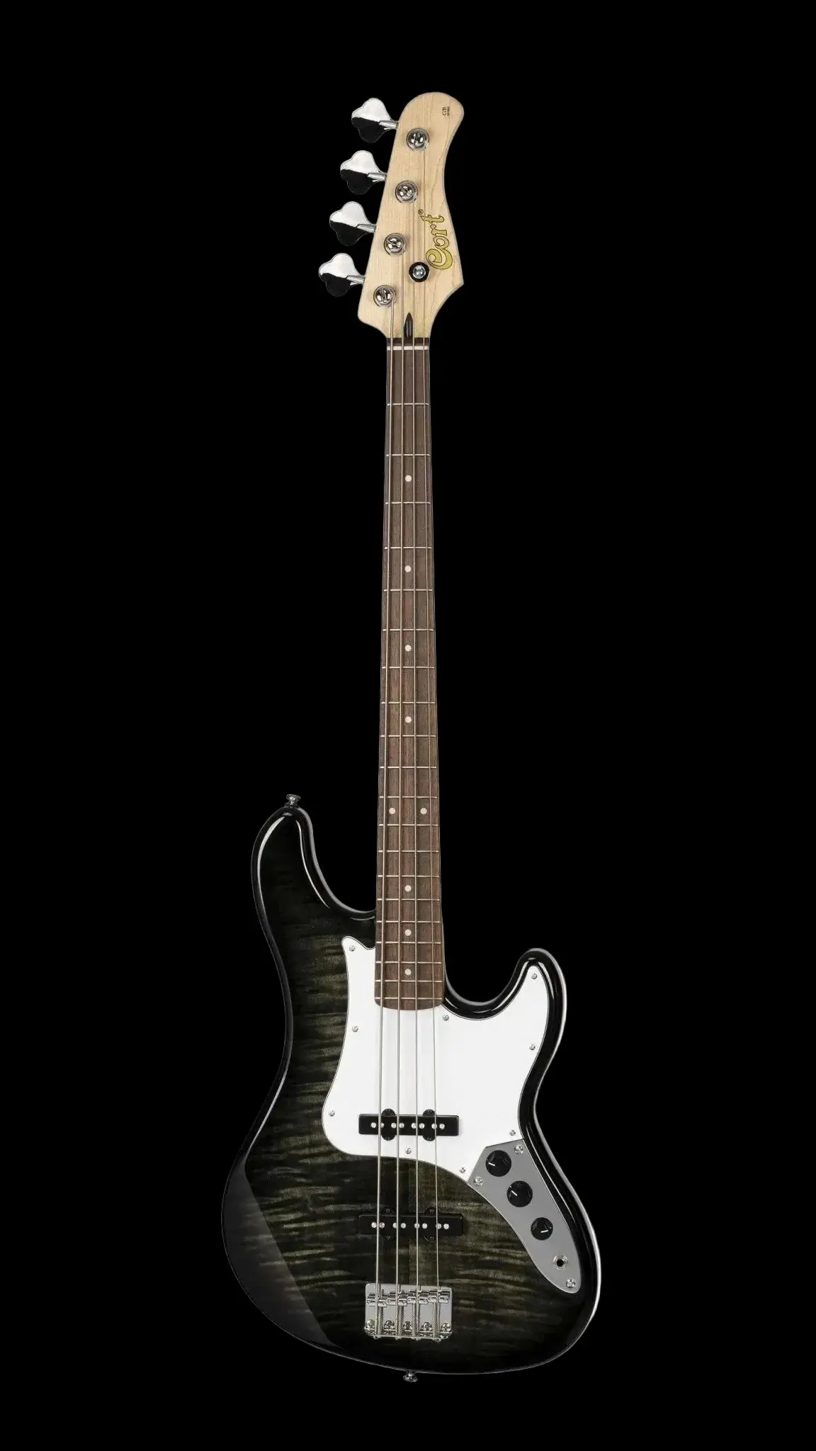 Cort GB24JJ Trans Black Bass Guitar