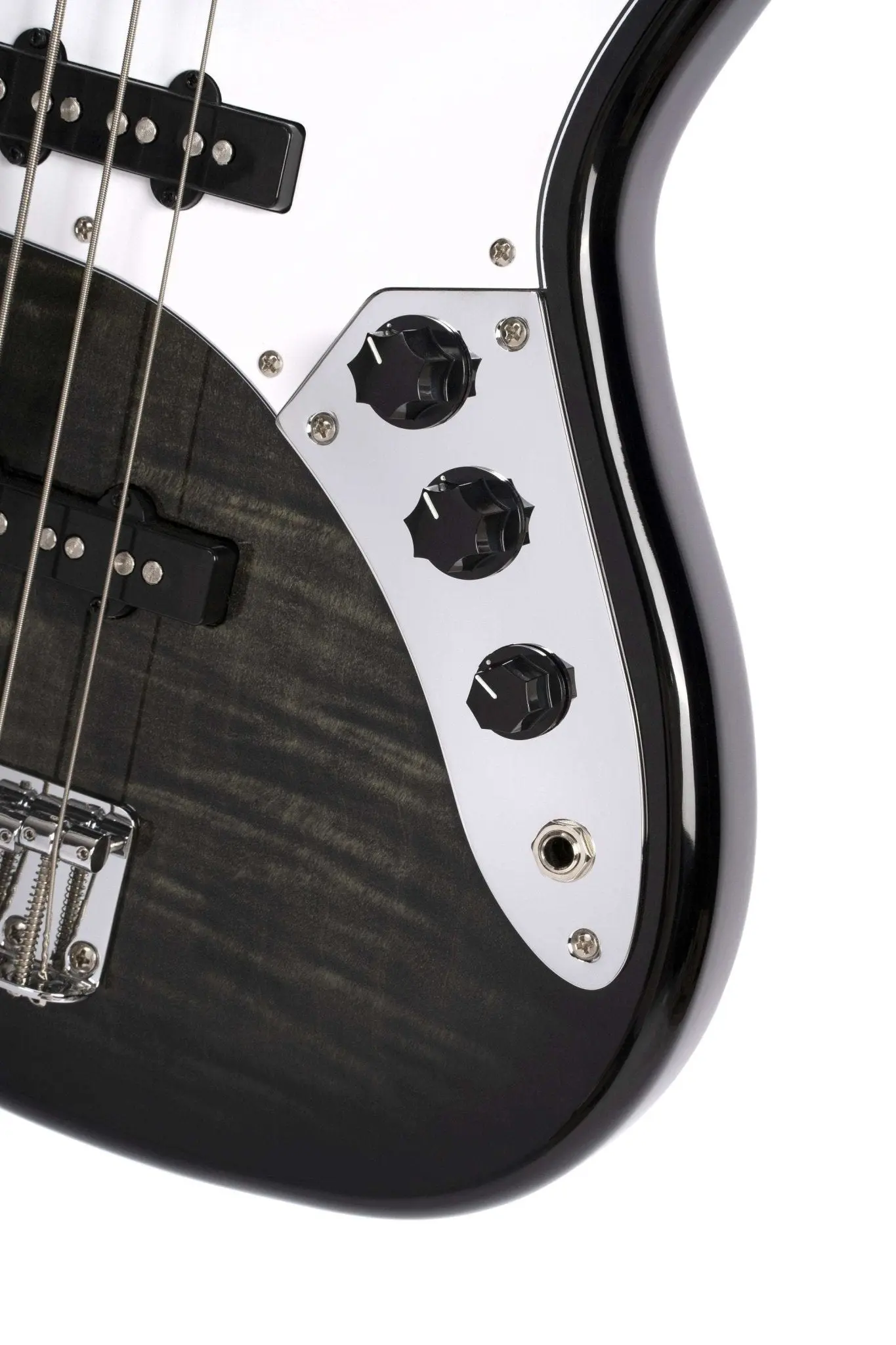 Cort GB24JJ Trans Black Bass Guitar - Image 11