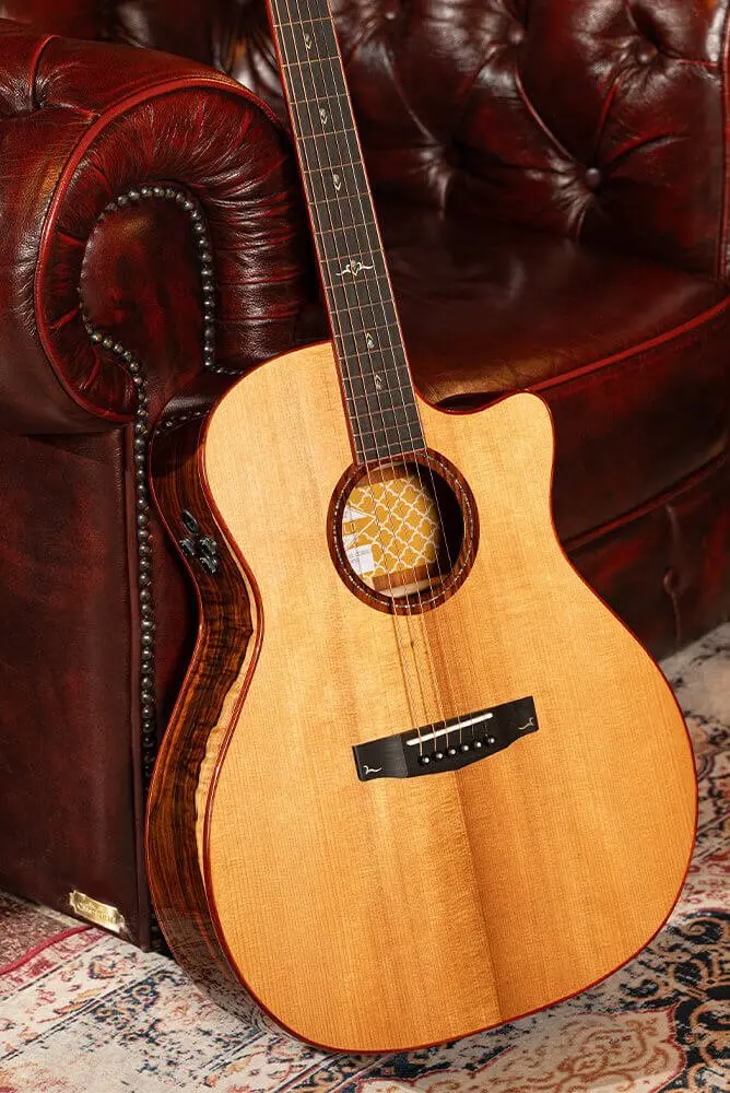 Cort Gold A10 Cocobolo Electro Acoustic Guitar - Image 12