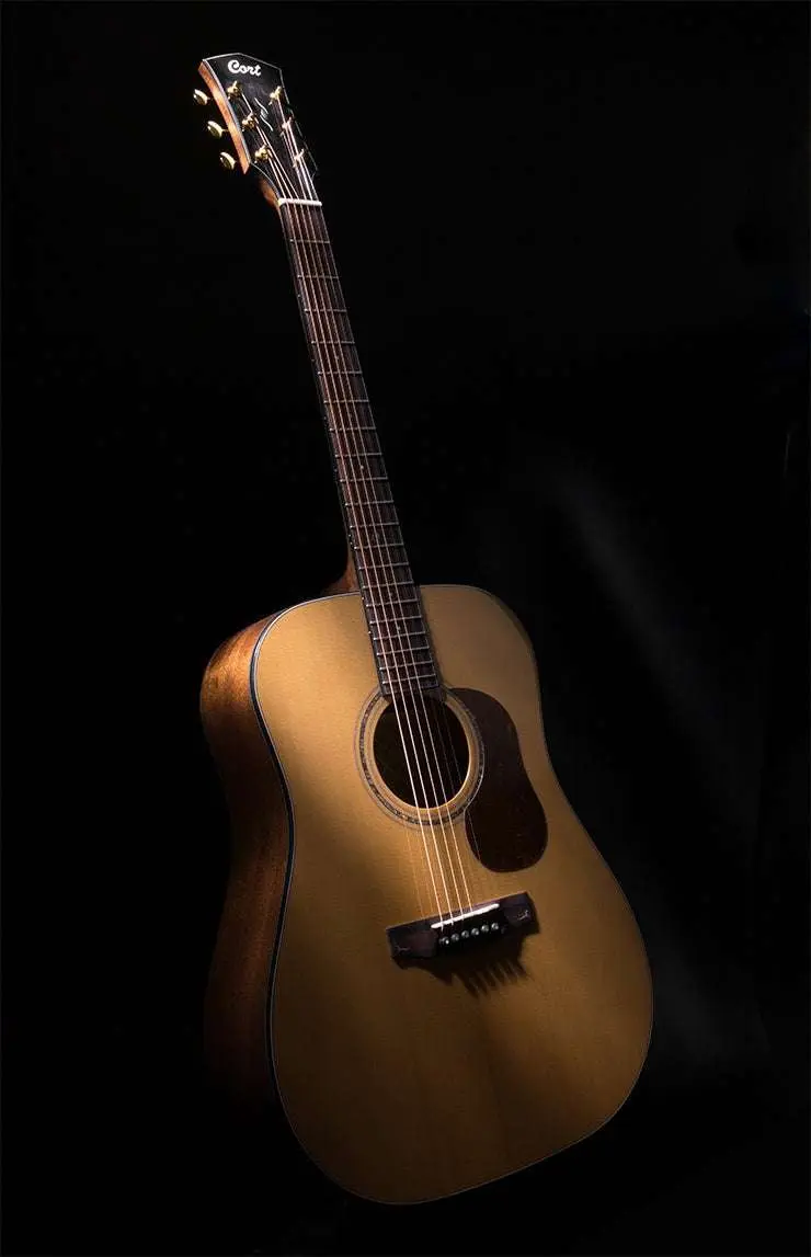 Cort Gold D6 w/case Natural Electro Acoustic Guitar - Image 17