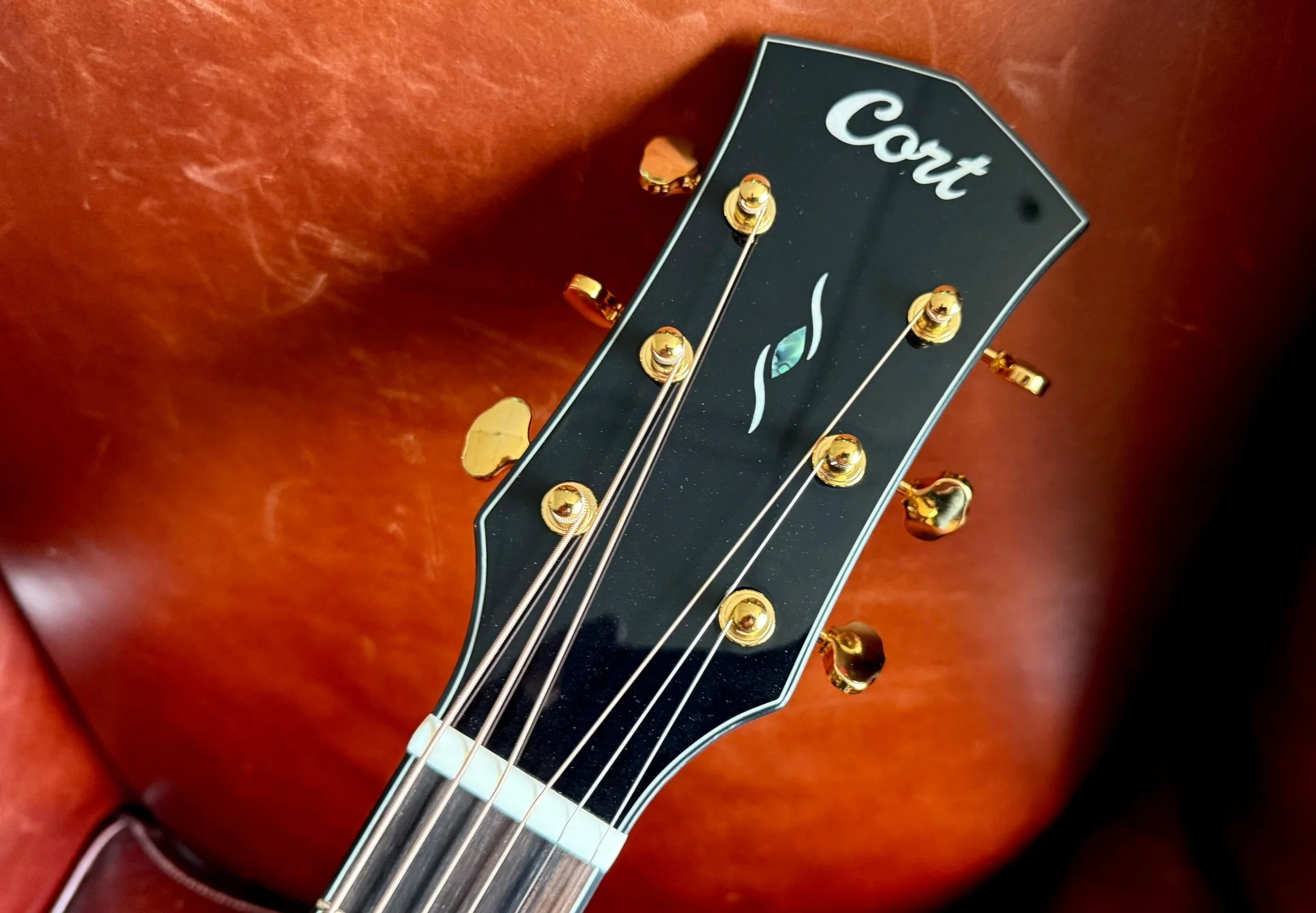 Cort Gold MC6 Ovangkol Electro Acoustic Guitar w/Case w' £225 Custom Pro Setup & Support Package - Image 3